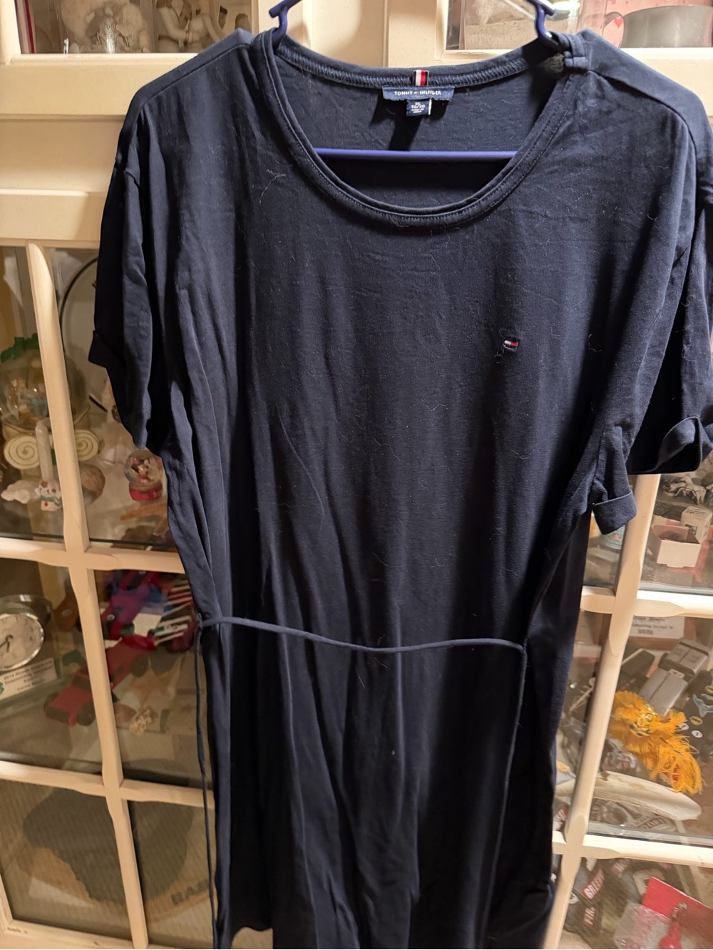Tommy Hilfiger Men's Dark Blue Short-Sleeve Crew Neck Tee
